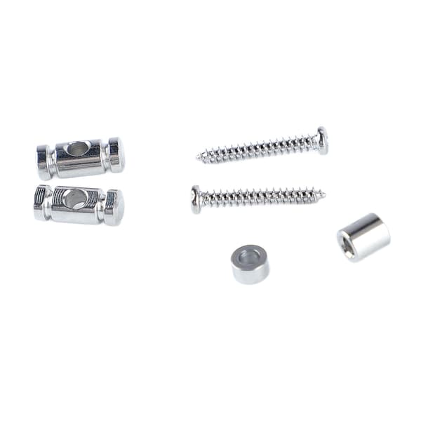 6x Elgitarr Roller Strängträd Guide Hållare Metall Silver Tillbehör