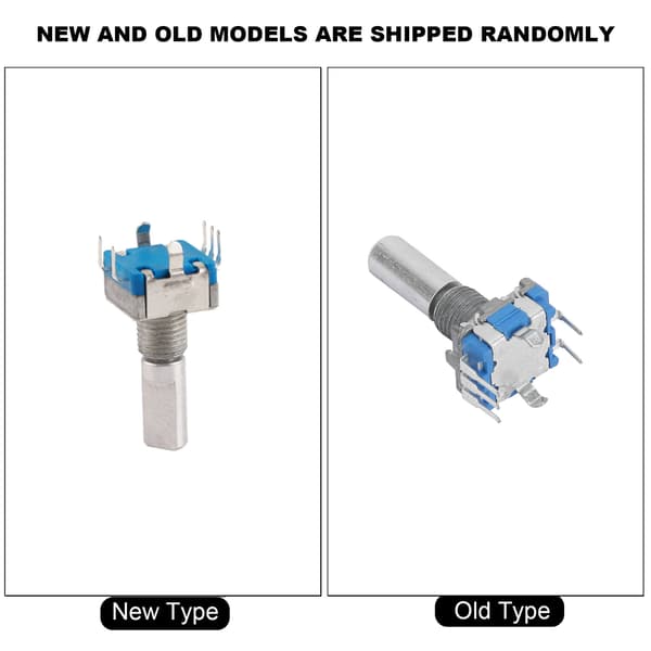 10 stk. EC11 Rotationskoder Kodningskontakt Digital Potentiometer med Kontakt 5 Pin