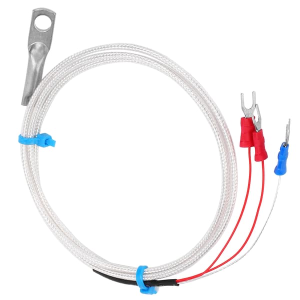 Temperatursensor Prob PT100 Termistor Temperaturmätningsprob Rundhål Patch Typ 5m