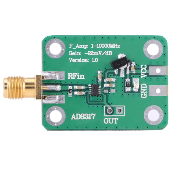 1M-10GHz AD8317 RF Log Detektor Effektmåler, 75dB Dynamisk Område