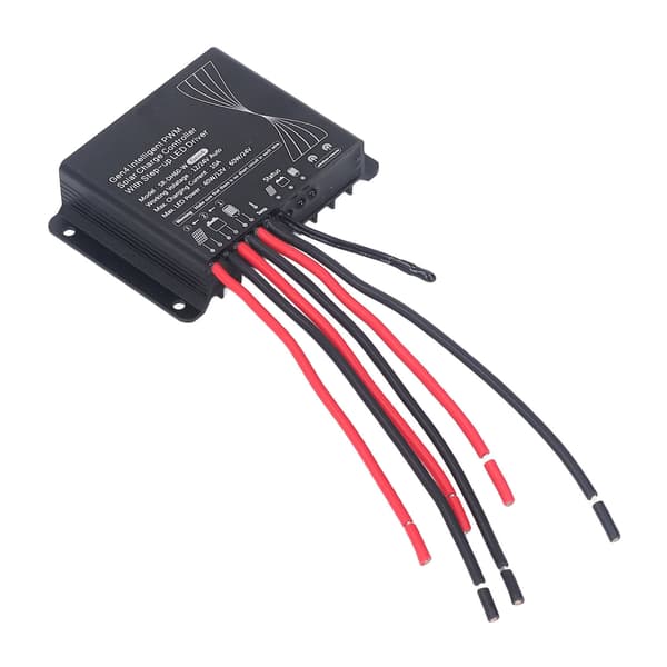 Solar ladecontroller 12V 24V PWM batteriopladningsregulator med LED-stepperdriver