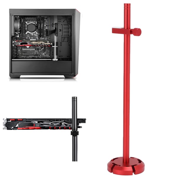GPU-stödfäste i aluminiumlegering för grafikkort, anti-sag-hållare för PC-chassi