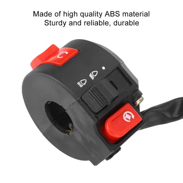 22MM Universal Motorcykel ATV Styr Start Stop Kill Switch, Sort, Off-Road