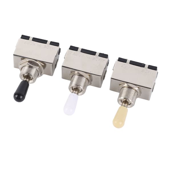 3-pack metall 3-läges elgitarr vippströmbrytare, tonväljare för gitarrhårdvara