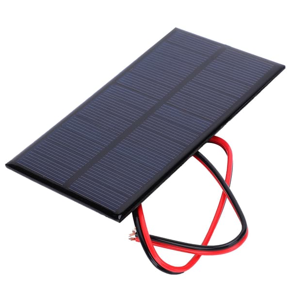 3 st DC 6V 1W Solpanel Cell Strömmodul Polykristallin Solpanel med 30 cm Kabel