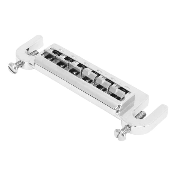 1 gitarrrullsadelstall & 2 bultar silvermetall stabilt robust för elgitarrsträng