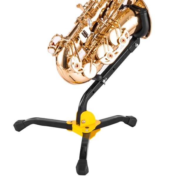 Metall Vikbart Justerbart Alto Tenor Saxofon Stativ