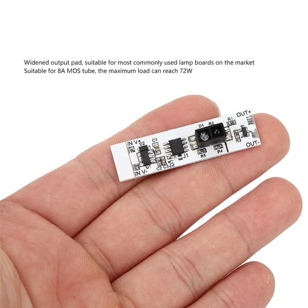 Infrarød refleksionssensorafbrydermodul med håndfejefunktion til LED-skabslampe DC5V-12V