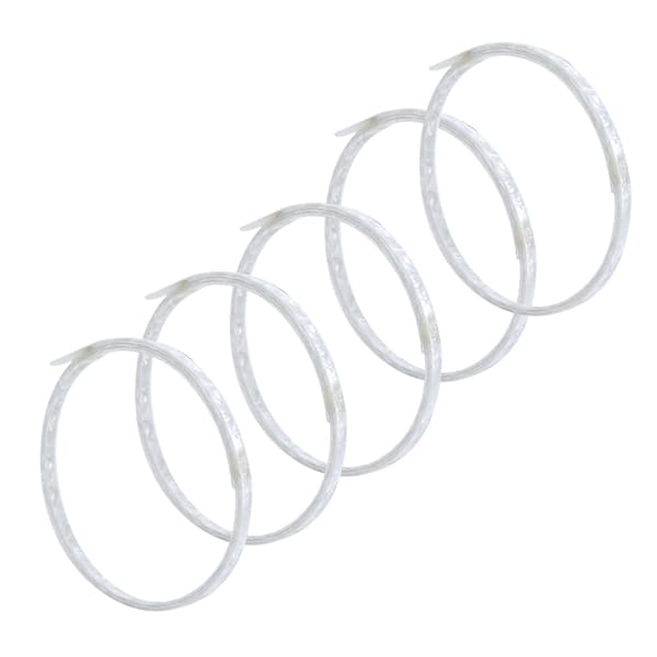 5 st högkvalitativ 6 mm bred celluloid vit pärla gitarrbindning purfling för akustisk gitarr