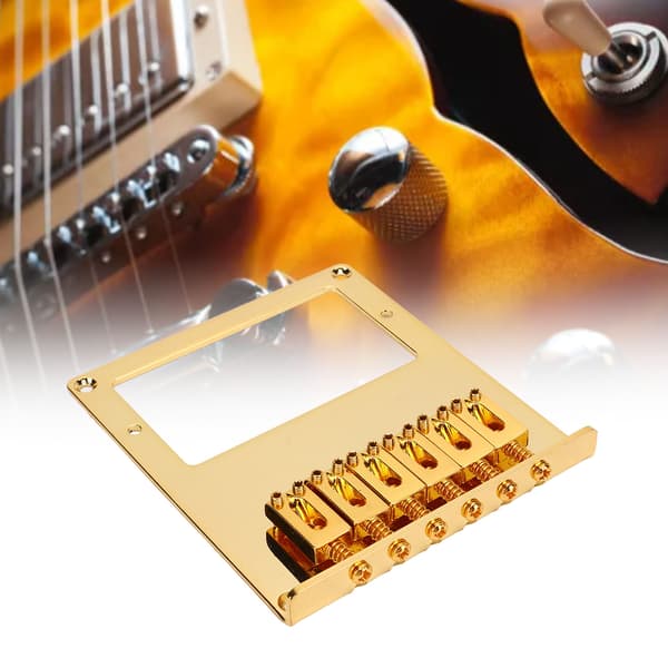 Guldmetall justerbar 6-strängad gitarrstall för Humbucker-pickuper