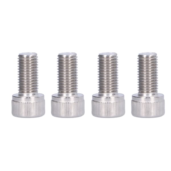 4 stk. unbrakobolte A2 rustfrit stål 1,25 mm fin gevind fastgørelseshardware M10x20