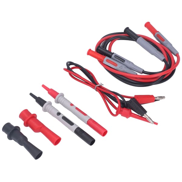 Multimeter Test Kit Anslutningskablar Testkrokar Krokodilklämmor Mätspetsar Prober Set