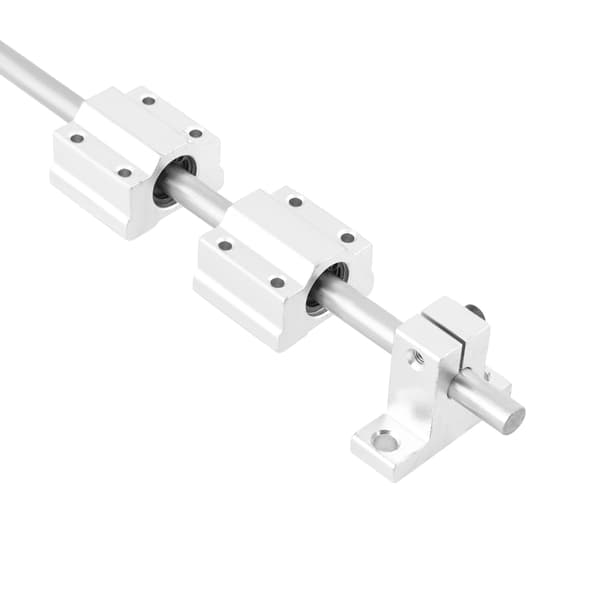 8mm x 400mm CNC Lineær Skinne Stang SC8UU Lejeblok Sæt til 3D Printer