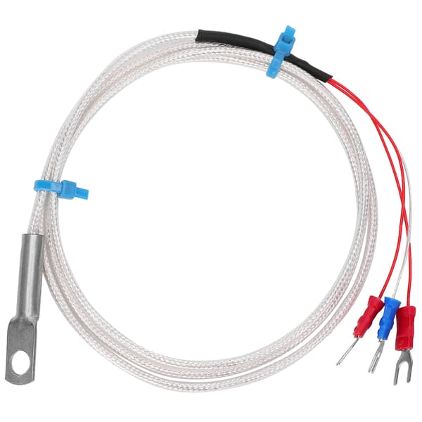 Temperatursensor Prob PT100 Termistor Temperaturmätningsprob Rundhål Patch Typ 5m