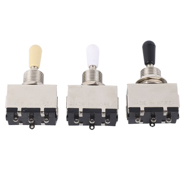 3-pack metall 3-läges elgitarr vippströmbrytare, tonväljare för gitarrhårdvara