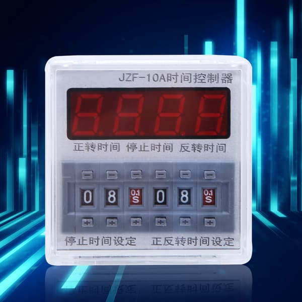 BERM JZF-10A LCD Tidsrelæ Motor CW/CCW Controller Timing Switch 0.1S-99H 12V AC/DC