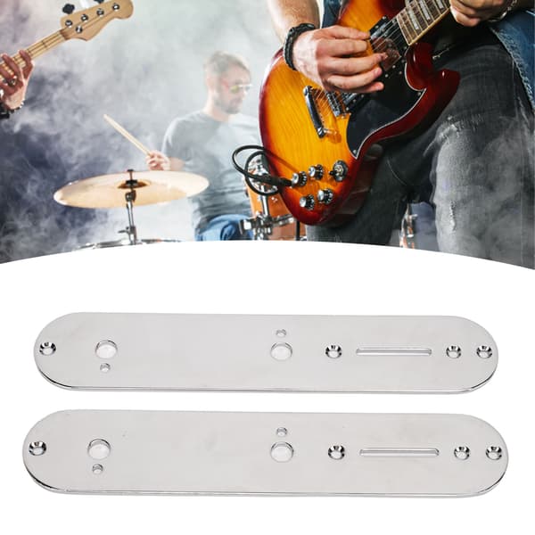 2-pack elgitarrkontrollplatta 7 mm metallgitarrdelar för reservdelar