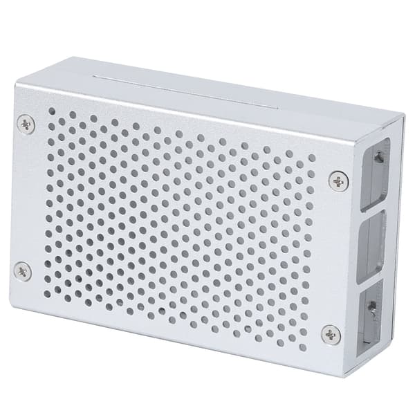 Metallhölje Kylfläns Dammtätt Chassi Moderkortdelar för Raspberry Pi 3 Model B+