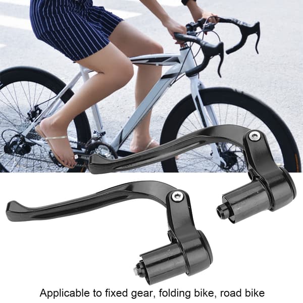 Fastnavs foldecykel bremsegreb styr MTB cykelkomponent (sort)
