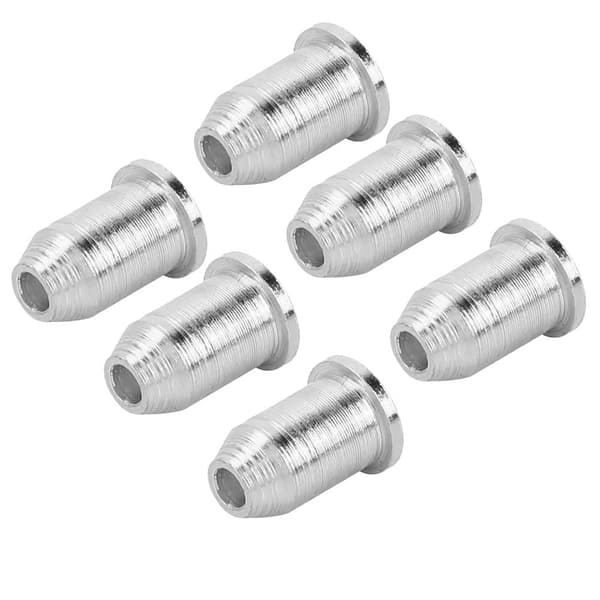 6 st järn elektrisk gitarr stränghylsor gitarr stränglock instrumenttillbehör (silver)