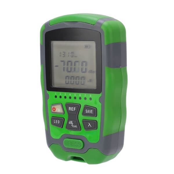 Fiberoptisk effektmåler -70~+10dBm Digitalt optisk kabeltester, 5W testsæt