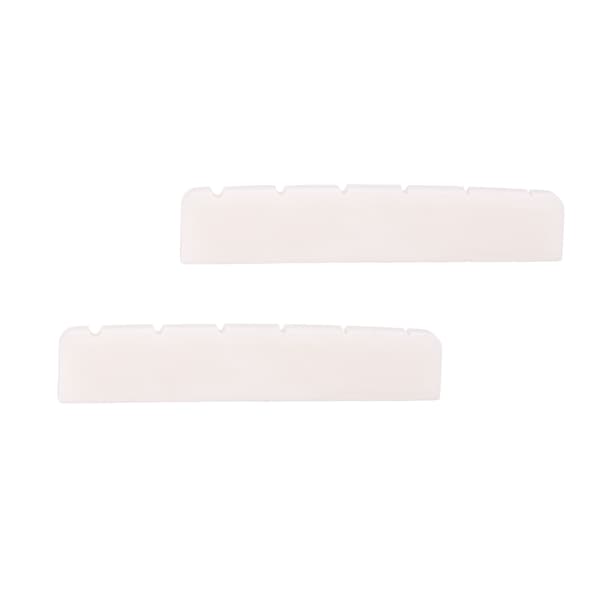 2 st konstgjord nötköttsben vit gitarrstallmutter 43x6x8,5 mm för LP 6-strängad elgitarr reservdelar