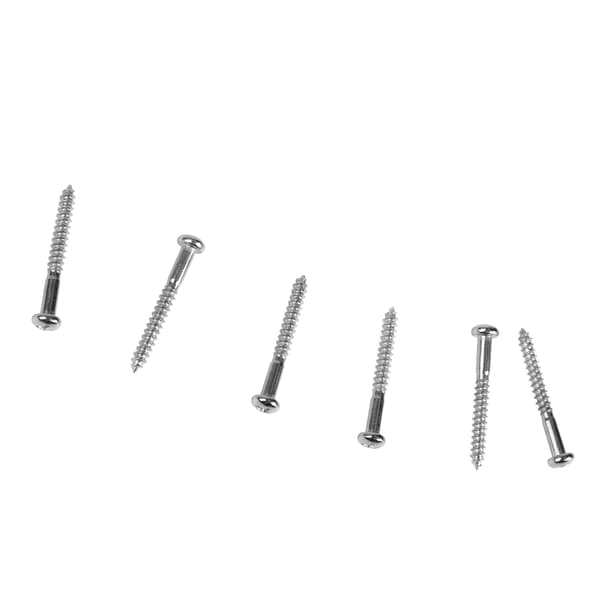 6 st gitarrbroskruvar i rostfritt stål Kit 3,34x0,65x0,65cm Silver för elgitarr stränginstrument ersättning