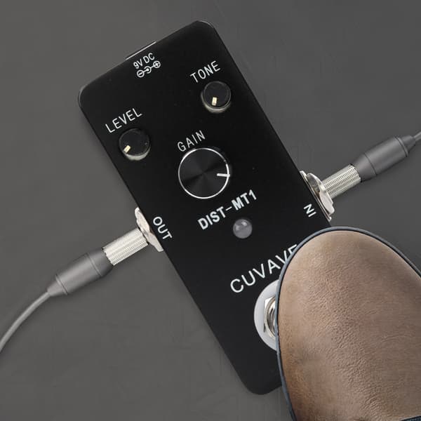 Distortion-MT1 Helmetallchassi Distortion Elgitarr Effektpedal True Bypass