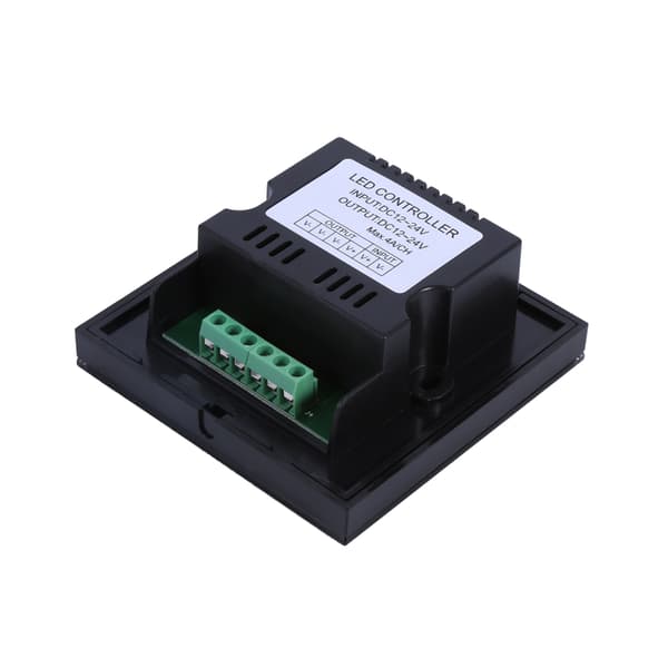 Enfärgad Touchpanel Dimmer Väggströmbrytare Kontroller LED Ljuslist DC 12V-24V Svart