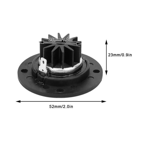 2 stk. 2\" 6 Ohm 30W HiFi Diskanthøjttaler Driver, Stereo Horn Audio Bashøjttaler Erstatning