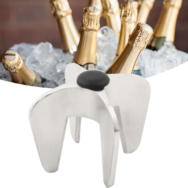 Champagne vinflaskeåbner mousserende korkfjerner rustfrit stål med poleret overflade