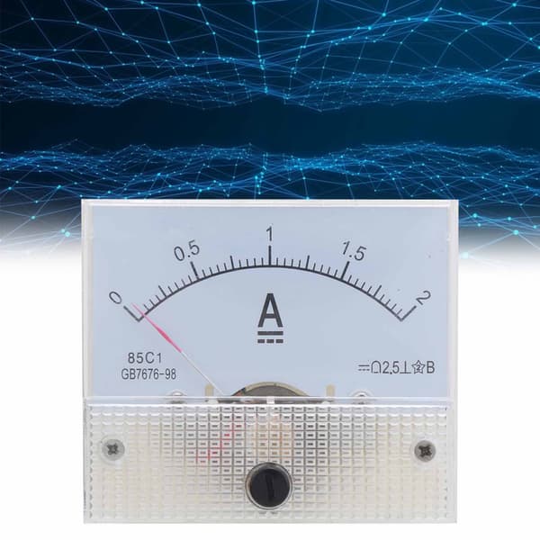 85C1 0~2A Pekartyp Amperemeter DC Strömmätare Panelamperemeter för Strömmätning