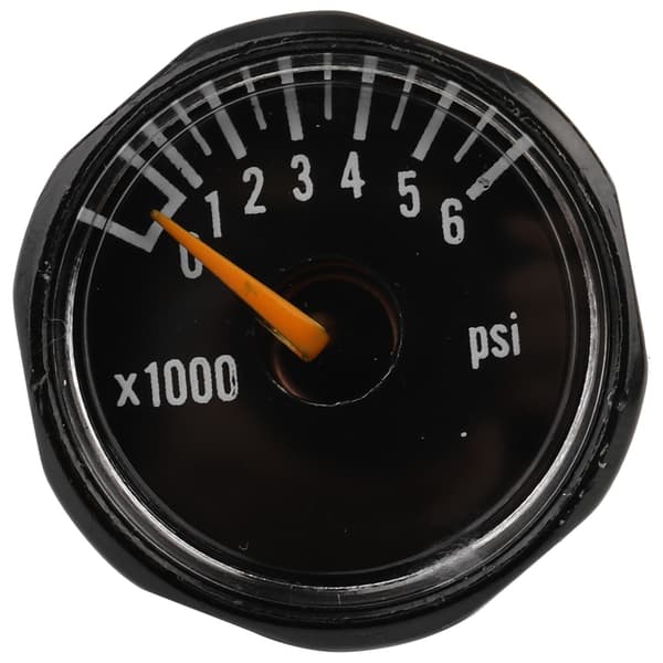 1/8\" NPT Præcisions CO2-trykmåler, Mini Kuldioxid Manometer, 6000 PSI, Messingfitting