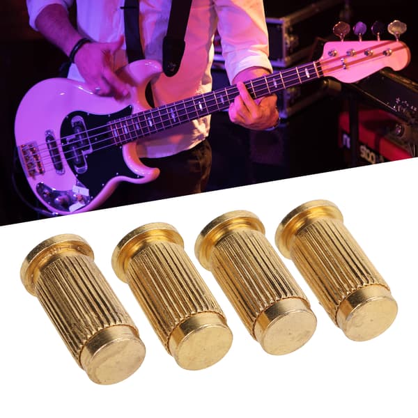 4 st metallguld justerbar gitarrstall och stränghållare monteringsankare elgitarrhårdvara