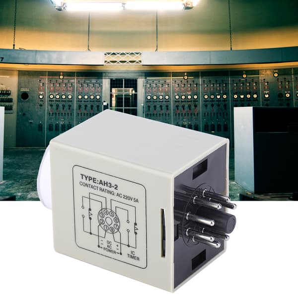 AH3-2 Tidsrelæ Mini Forsinkelsescontroller Timer AC 220V til Automatisk Kontrolsystem 30S