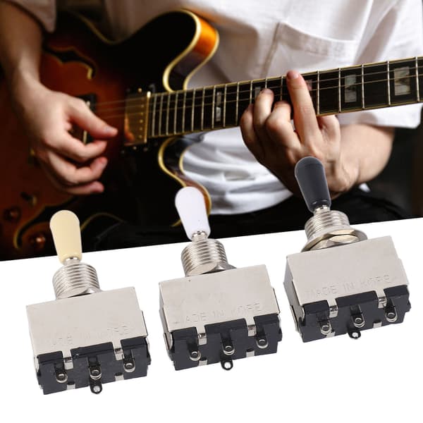 3-pack metall 3-läges elgitarr vippströmbrytare, tonväljare för gitarrhårdvara