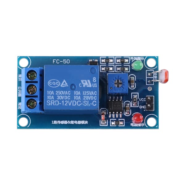 12V Stabil LDR Fotomodstand Relæ Modul Controller Lyssensor Afbryder