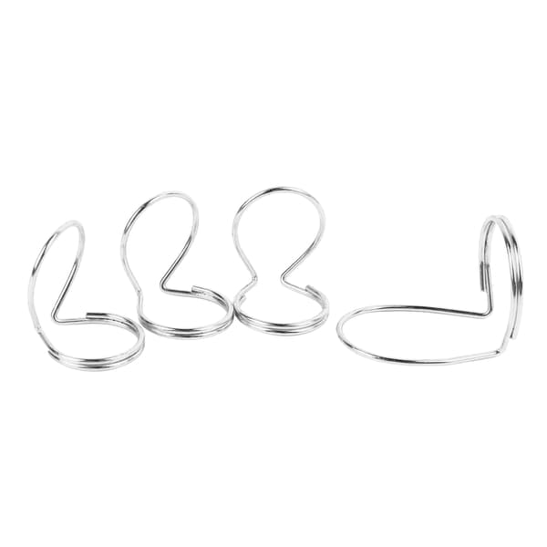 Silver metall fingerplektrum 4-pack fjärilsgitarr tumplektrumset för gitarrister