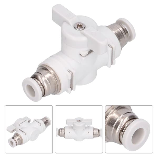 Flow Control Ventil Fitting Pneumatisk Konnektor Luftledning Plugin Hurtig Samling Union Adapter 6mm