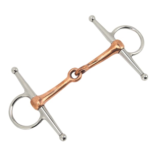Hest Full Cheek Snaffle Rustfrit Stål Ring Snaffle Bid til Udendørs Hestetilbehør 125mm