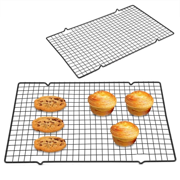 Køle- og bagerist i rustfrit stål, non-stick bageplade til kiks / kage / brød