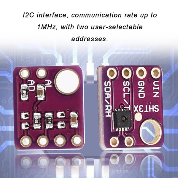 Digital Hygrometer Termometer Modul SHT31-D med MC34063A Kort til VVS-overvågning