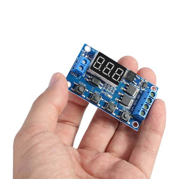 DC 5V-36V Trigger Cycle Delay Timer Switch Tænd/Sluk Relæmodul med LED-display