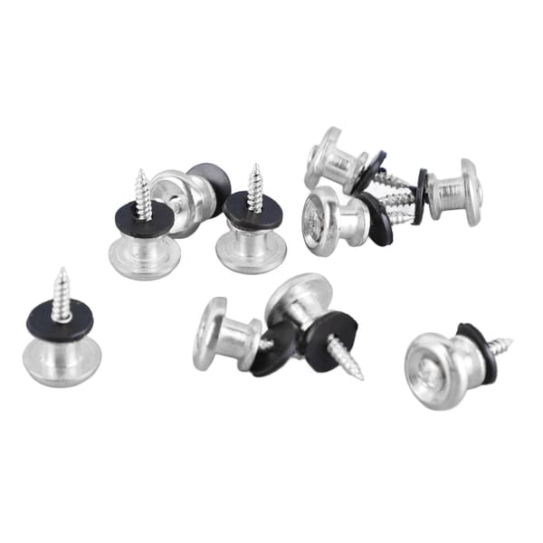 Gitarrrem Låsknappar 10-pack Svampdesign Silver Universal Rempinne för Ukulele Bas Akustisk
