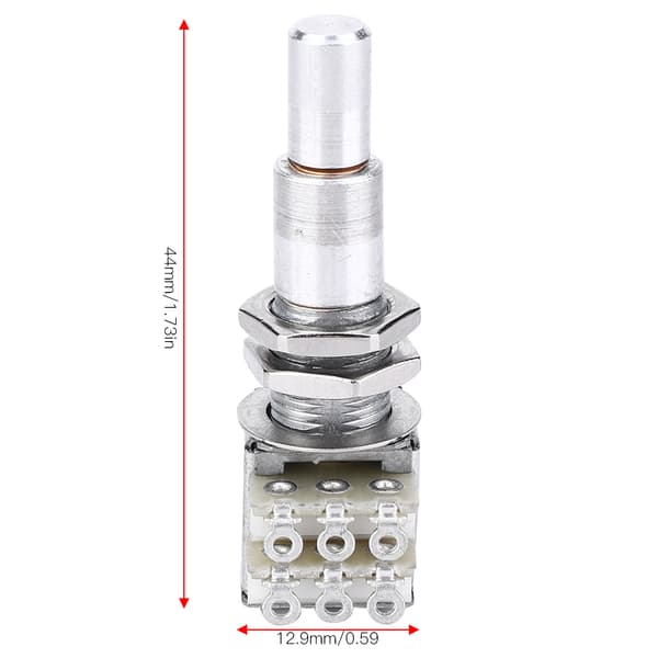 Premium Metall B100K Bas Potentiometer Basgitarr Tillbehör 1-pack