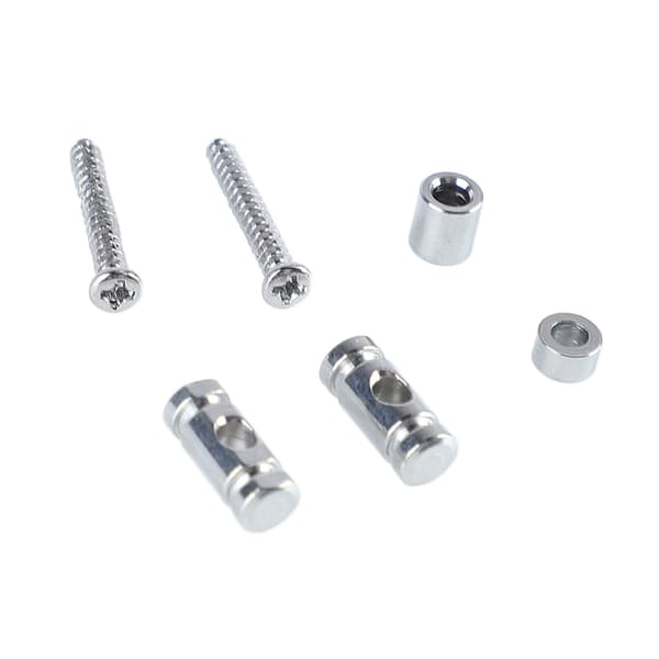 6x Elgitarr Roller Strängträd Guide Hållare Metall Silver Tillbehör