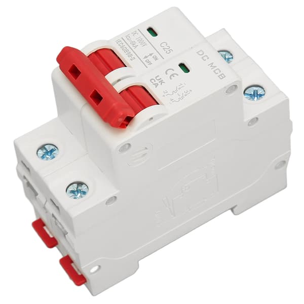 DC Miniature Afbryder 6000A Brydeevne 2P Mini Afbryder til Solcelleanlæg DC1000V
