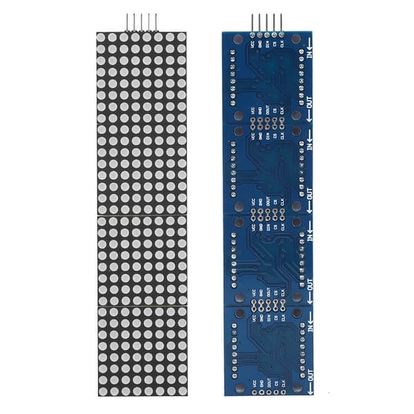Dot Matrix Kontrolmodul LED Single Chip Mikrocomputer Controller 4-i-1