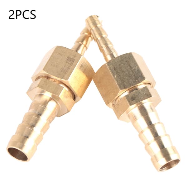 2 stk. 4-6 mm messingfittings slangestuds reduktionspropforbindelse