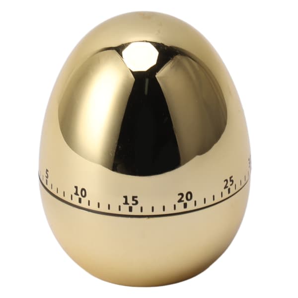 Kök Mekanisk Timer 60 Min Ägg Matlagning Väckarklocka Manuell Nedräkning, Guld